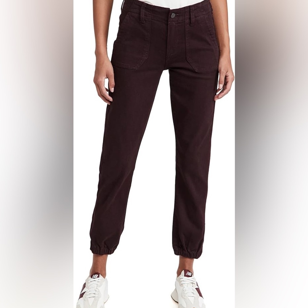 Paige Mayslie Vintage Wild Cherry Chino Utility Jogger‎ Pants